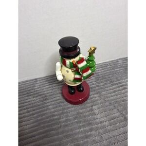 Wooden Snowman Nut Cracker